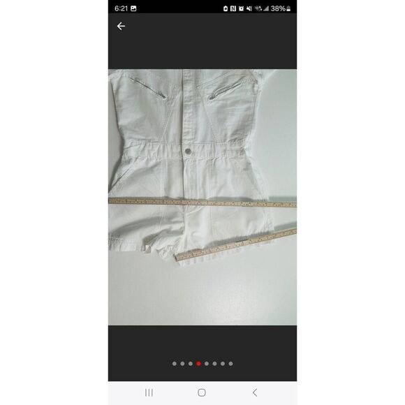 Zara white utility romper, nwt. Medium - Picture 4 of 4